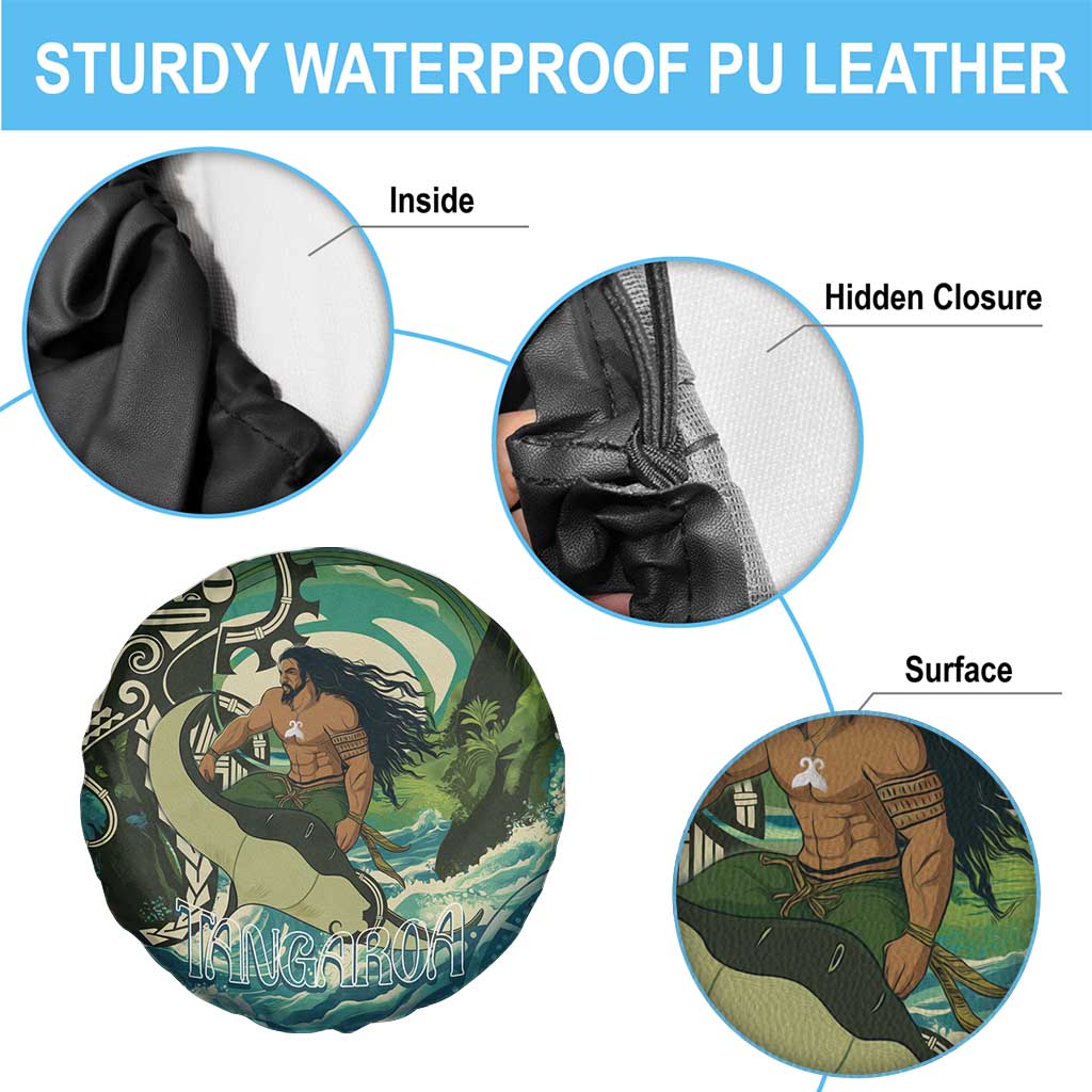 Aotearoa Tangaroa Atua Spare Tire Cover New Zealand God Of The Ocean LT14 - Polynesian Pride