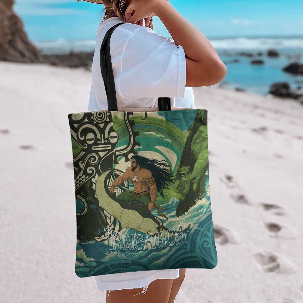 Aotearoa Tangaroa Atua Tote Bag New Zealand God Of The Ocean LT14 - Polynesian Pride