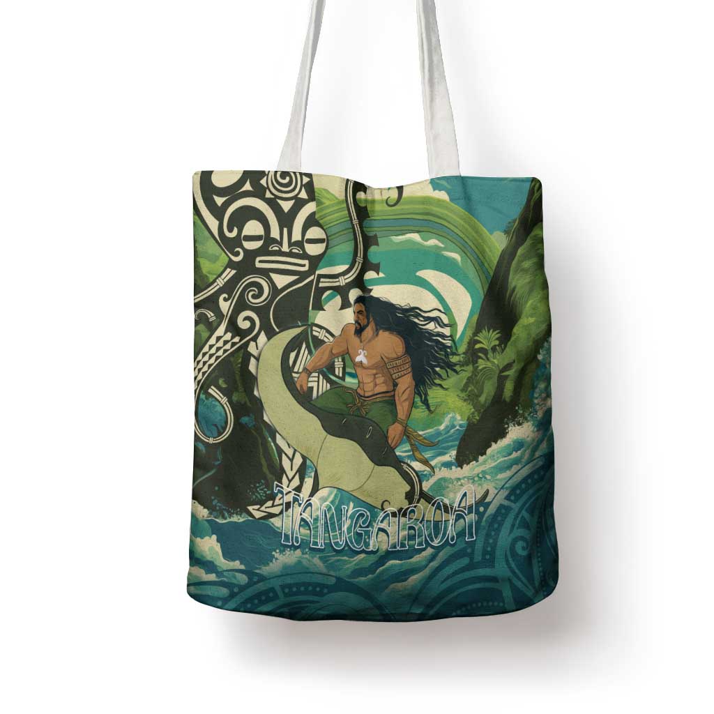 Aotearoa Tangaroa Atua Tote Bag New Zealand God Of The Ocean LT14 - Polynesian Pride