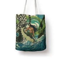 Aotearoa Tangaroa Atua Tote Bag New Zealand God Of The Ocean LT14 - Polynesian Pride