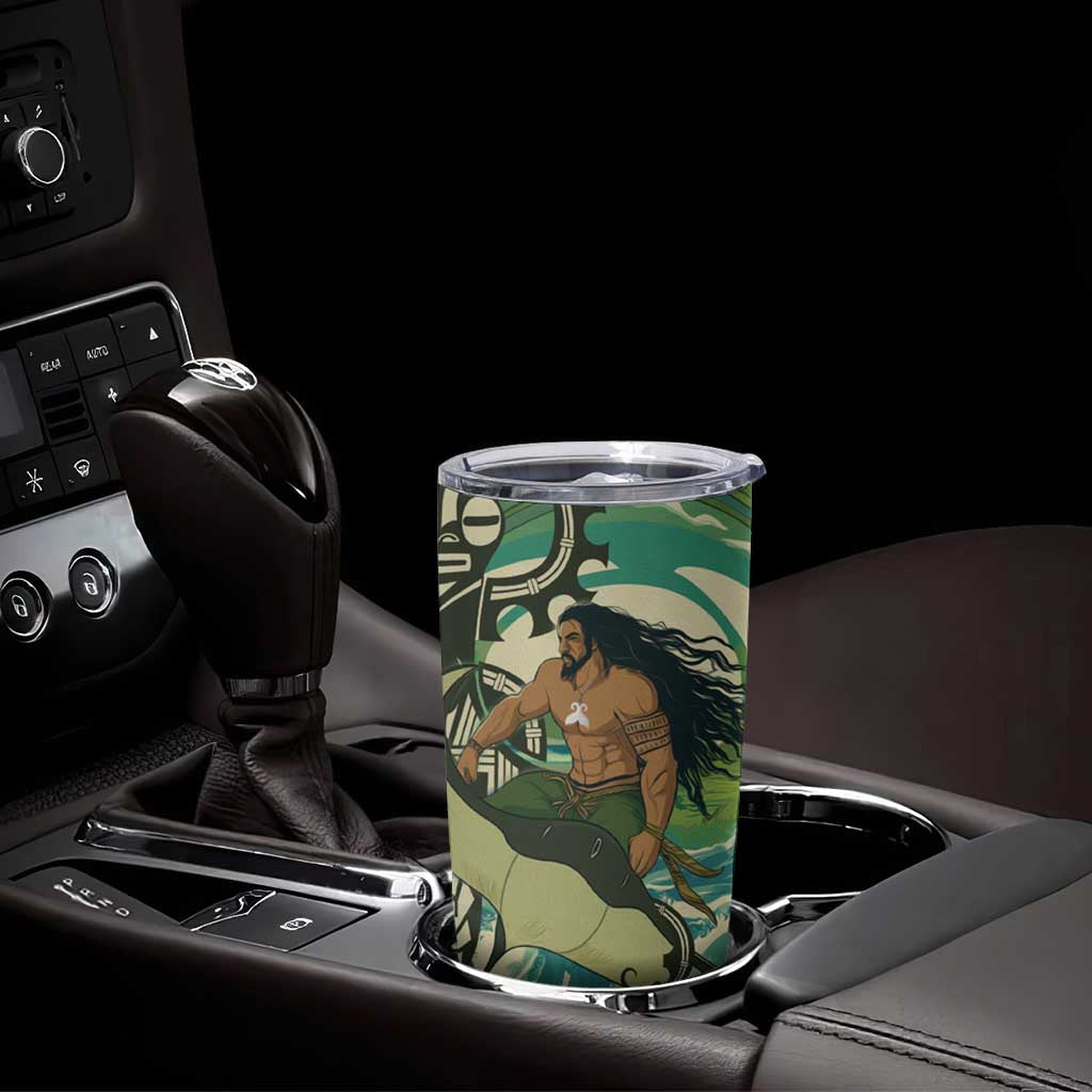 Aotearoa Tangaroa Atua Tumbler Cup New Zealand God Of The Ocean LT14 - Polynesian Pride