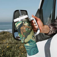 Aotearoa Tangaroa Atua Tumbler With Handle New Zealand God Of The Ocean LT14 - Polynesian Pride