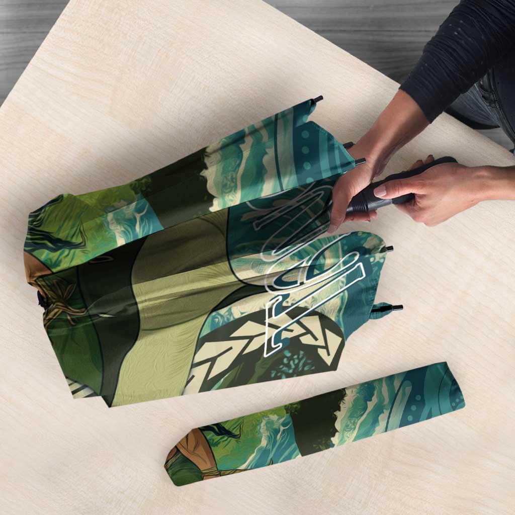 Aotearoa Tangaroa Atua Umbrella New Zealand God Of The Ocean LT14 - Polynesian Pride
