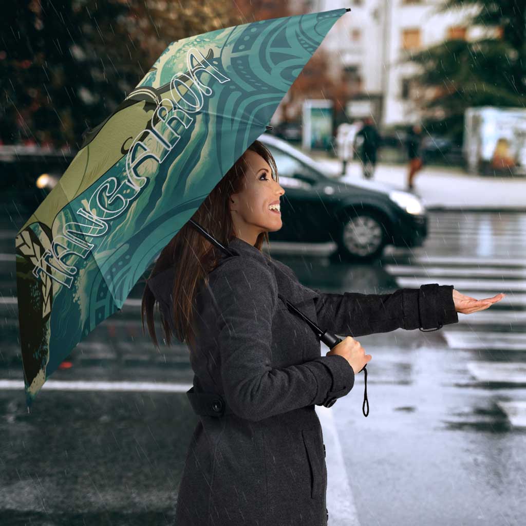 Aotearoa Tangaroa Atua Umbrella New Zealand God Of The Ocean LT14 - Polynesian Pride