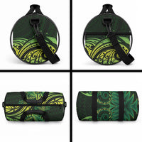 New Zealand Lizard Duffle Bag Silver Fern Aotearoa Maori Green Version LT14 - Polynesian Pride