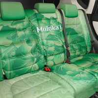 Aloha Hawaii Molokai Island Back Car Seat Cover Hibiscus Tribal Honu Hawaiian Tattoo Green LT14 - Polynesian Pride