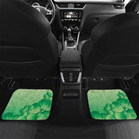 Aloha Hawaii Molokai Island Car Mats Hibiscus Tribal Honu Hawaiian Tattoo Green LT14 Set 2pcs - Back Green - Polynesian Pride