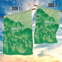 Aloha Hawaii Molokai Island Garden Flag Hibiscus Tribal Honu Hawaiian Tattoo Green LT14 - Polynesian Pride