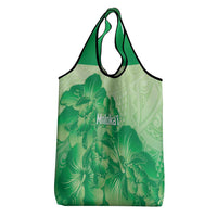 Aloha Hawaii Molokai Island Grocery Bag Hibiscus Tribal Honu Hawaiian Tattoo Green LT14 - Polynesian Pride