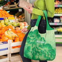 Aloha Hawaii Molokai Island Grocery Bag Hibiscus Tribal Honu Hawaiian Tattoo Green LT14 - Polynesian Pride