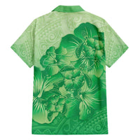 Aloha Hawaii Molokai Island Hawaiian Shirt Hibiscus Tribal Honu Hawaiian Tattoo Green LT14 - Polynesian Pride