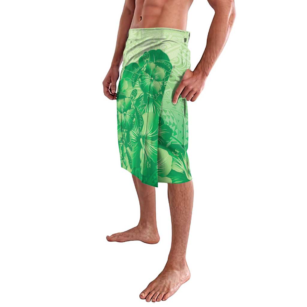 Aloha Hawaii Molokai Island Lavalava Hibiscus Tribal Honu Hawaiian Tattoo Green LT14 - Polynesian Pride