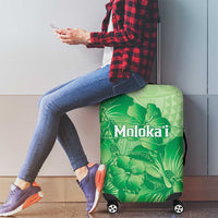 Aloha Hawaii Molokai Island Luggage Cover Hibiscus Tribal Honu Hawaiian Tattoo Green LT14 - Polynesian Pride