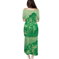 Aloha Hawaii Molokai Island Puletasi Hibiscus Tribal Honu Hawaiian Tattoo Green LT14 - Polynesian Pride