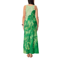 Aloha Hawaii Molokai Island Tank Maxi Dress Hibiscus Tribal Honu Hawaiian Tattoo Green LT14 - Polynesian Pride