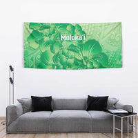 Aloha Hawaii Molokai Island Tapestry Hibiscus Tribal Honu Hawaiian Tattoo Green LT14 - Polynesian Pride