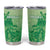 Aloha Hawaii Molokai Island Tumbler Cup Hibiscus Tribal Honu Hawaiian Tattoo Green