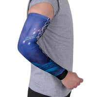 Personalised Matariki New Zealand Arm Sleeves Maori New Year Galaxy Koru Pattern - Polynesian Pride
