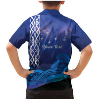 Personalised Matariki New Zealand Family Matching Mermaid Dress and Hawaiian Shirt Maori New Year Galaxy Koru Pattern LT14 - Polynesian Pride