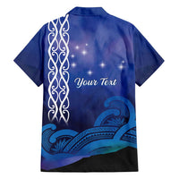 Personalised Matariki New Zealand Family Matching Off Shoulder Short Dress and Hawaiian Shirt Maori New Year Galaxy Koru Pattern LT14 - Polynesian Pride