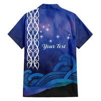 Personalised Matariki New Zealand Family Matching Short Sleeve Bodycon Dress and Hawaiian Shirt Maori New Year Galaxy Koru Pattern LT14 - Polynesian Pride
