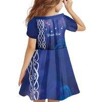 Personalised Matariki New Zealand Family Matching Summer Maxi Dress and Hawaiian Shirt Maori New Year Galaxy Koru Pattern LT14 - Polynesian Pride