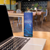 Personalised Matariki New Zealand Skinny Tumbler Maori New Year Galaxy Koru Pattern LT14 - Polynesian Pride