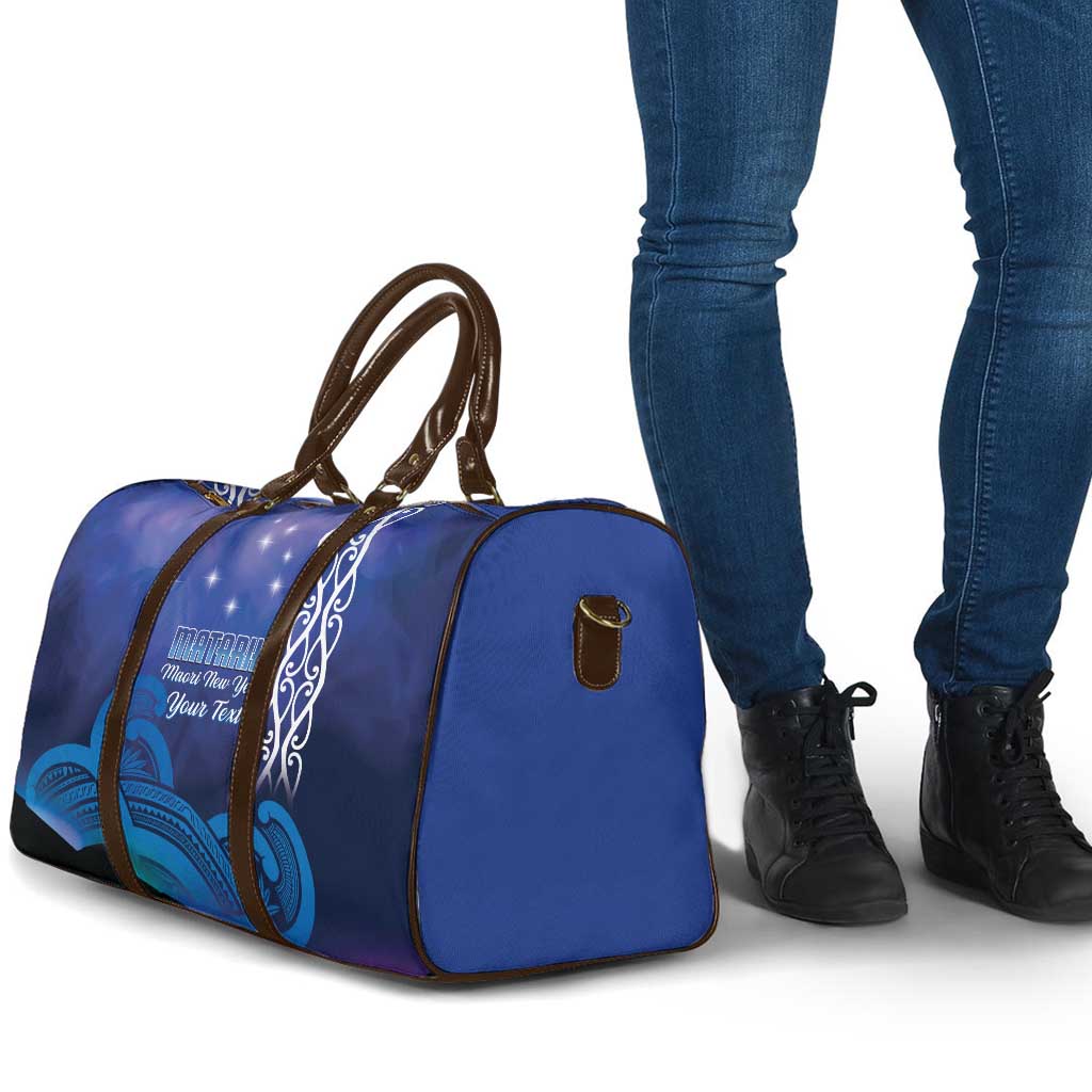 Personalised Matariki New Zealand Travel Bag Maori New Year Galaxy Koru Pattern - Polynesian Pride