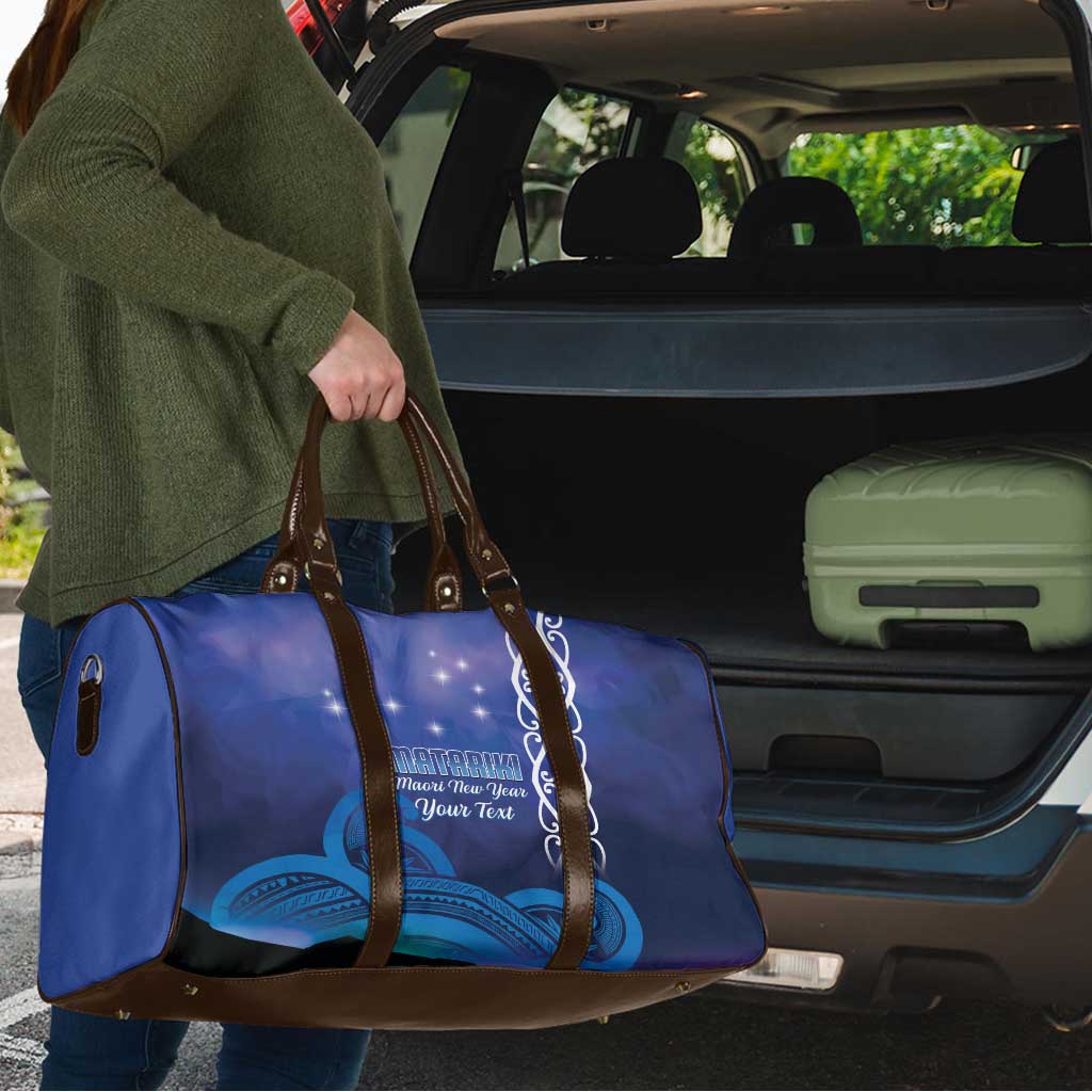 Personalised Matariki New Zealand Travel Bag Maori New Year Galaxy Koru Pattern - Polynesian Pride