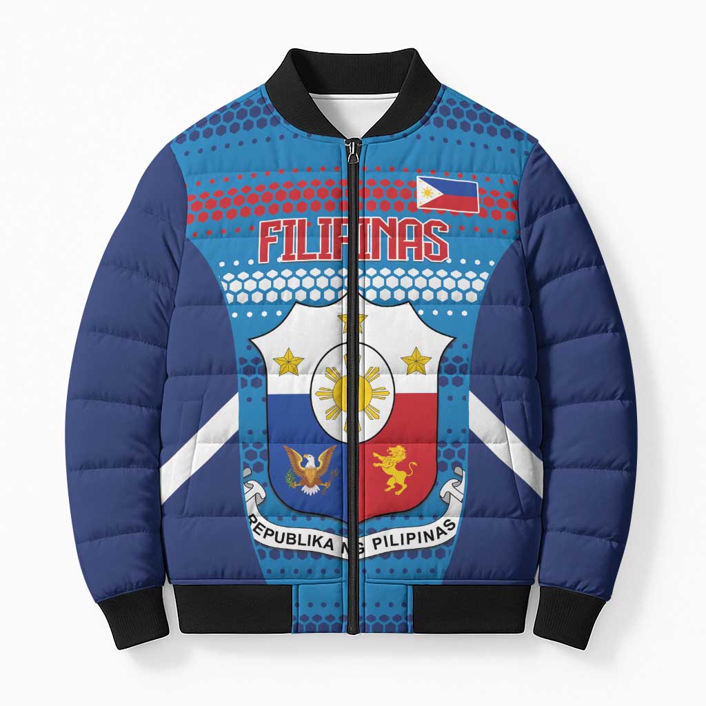 Philippines Football 2026 Bomber Puffer Jacket Come On Filipinas