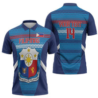 Philippines Football 2026 Zipper Polo Shirt Come On Filipinas