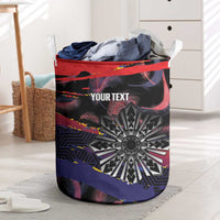 Philippines Sun Tattoo Laundry Basket Feathers Filipinas Grunge Style Black
