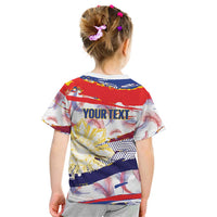 Philippines Sun Tattoo Kid T Shirt Feathers Filipinas Grunge Style White
