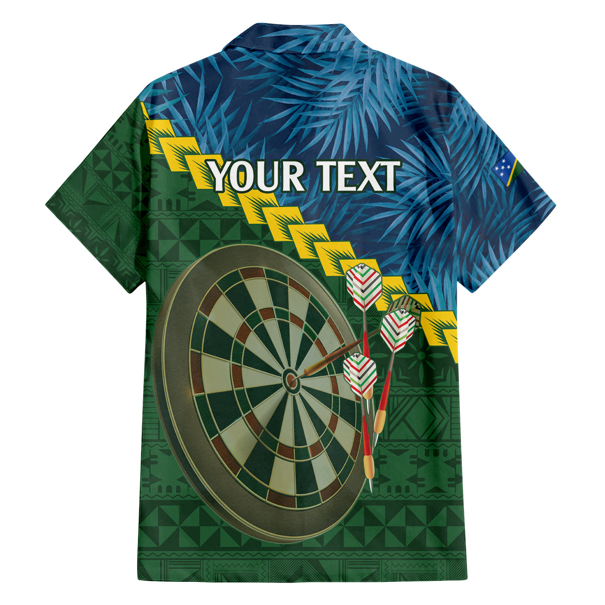 Personalised Solomon Islands Darts Family Matching Summer Maxi Dress and Hawaiian Shirt Tropical Leaves Melanesian Pattern LT14 - Polynesian Pride