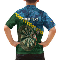 Personalised Solomon Islands Darts Family Matching Tank Maxi Dress and Hawaiian Shirt Tropical Leaves Melanesian Pattern LT14 - Polynesian Pride