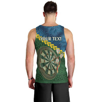 Personalised Solomon Islands Darts Men Tank Top Tropical Leaves Melanesian Pattern LT14 - Polynesian Pride
