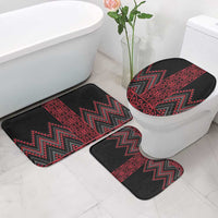 Red Aotearoa Mangopare Kowhaiwhai Niho Taniwha Bathroom Set Maori New Zealand LT14 - Polynesian Pride