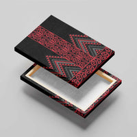 Red Aotearoa Mangopare Kowhaiwhai and Niho Taniwha Canvas Wall Art Maori New Zealand LT14 - Polynesian Pride