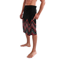 Red Aotearoa Mangopare Kowhaiwhai and Niho Taniwha Lavalava Maori New Zealand LT14 - Polynesian Pride