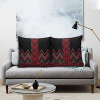 Red Aotearoa Mangopare Kowhaiwhai Niho Taniwha Pillow Cover Maori New Zealand LT14 - Polynesian Pride