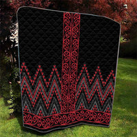 Red Aotearoa Mangopare Kowhaiwhai and Niho Taniwha Quilt Maori New Zealand LT14 - Polynesian Pride