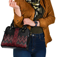 Red Aotearoa Mangopare Kowhaiwhai and Niho Taniwha Shoulder Handbag Maori New Zealand LT14 - Polynesian Pride