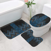 Blue Aotearoa Mangopare Kowhaiwhai Niho Taniwha Bathroom Set Maori New Zealand LT14 - Polynesian Pride