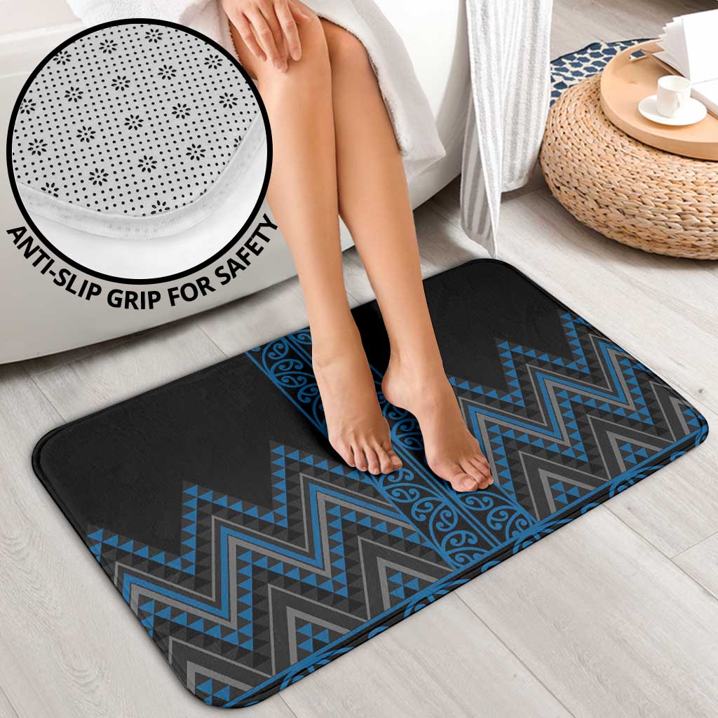 Blue Aotearoa Mangopare Kowhaiwhai Niho Taniwha Bathroom Set Maori New Zealand LT14 - Polynesian Pride