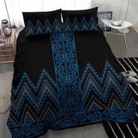 Blue Aotearoa Mangopare Kowhaiwhai and Niho Taniwha Bedding Set Maori New Zealand LT14 - Polynesian Pride