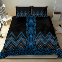 Blue Aotearoa Mangopare Kowhaiwhai and Niho Taniwha Bedding Set Maori New Zealand LT14 - Polynesian Pride