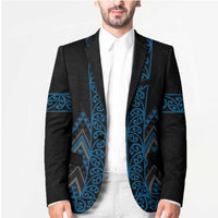 Blue Aotearoa Mangopare Kowhaiwhai Niho Taniwha Blazer Maori New Zealand LT14 - Polynesian Pride