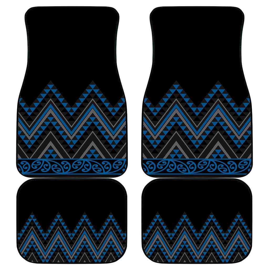 Blue Aotearoa Mangopare Kowhaiwhai and Niho Taniwha Car Mats Maori New Zealand LT14 - Polynesian Pride
