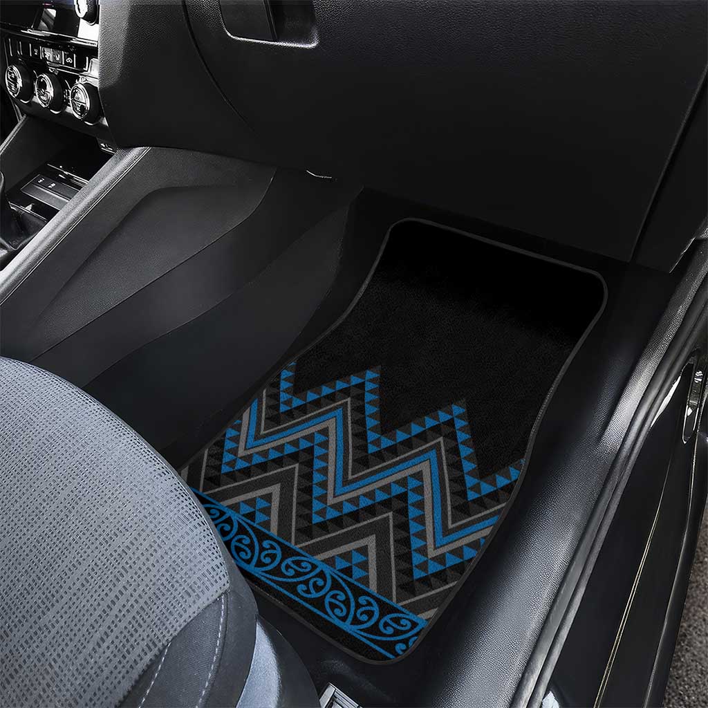 Blue Aotearoa Mangopare Kowhaiwhai and Niho Taniwha Car Mats Maori New Zealand LT14 - Polynesian Pride
