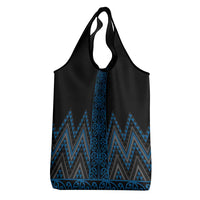 Blue Aotearoa Mangopare Kowhaiwhai and Niho Taniwha Grocery Bag Maori New Zealand LT14 - Polynesian Pride